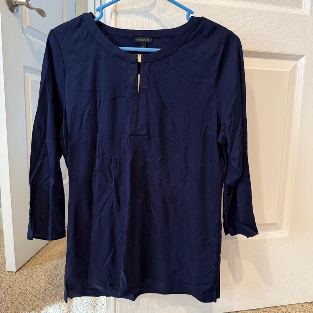 Talbots Navy Blue Women's Blouse